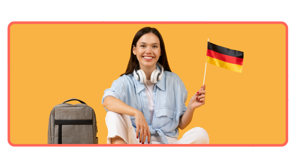 German flag and travel concept