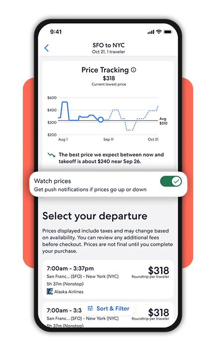 Price prediction tool interface showing Book Now or Wait recommendation