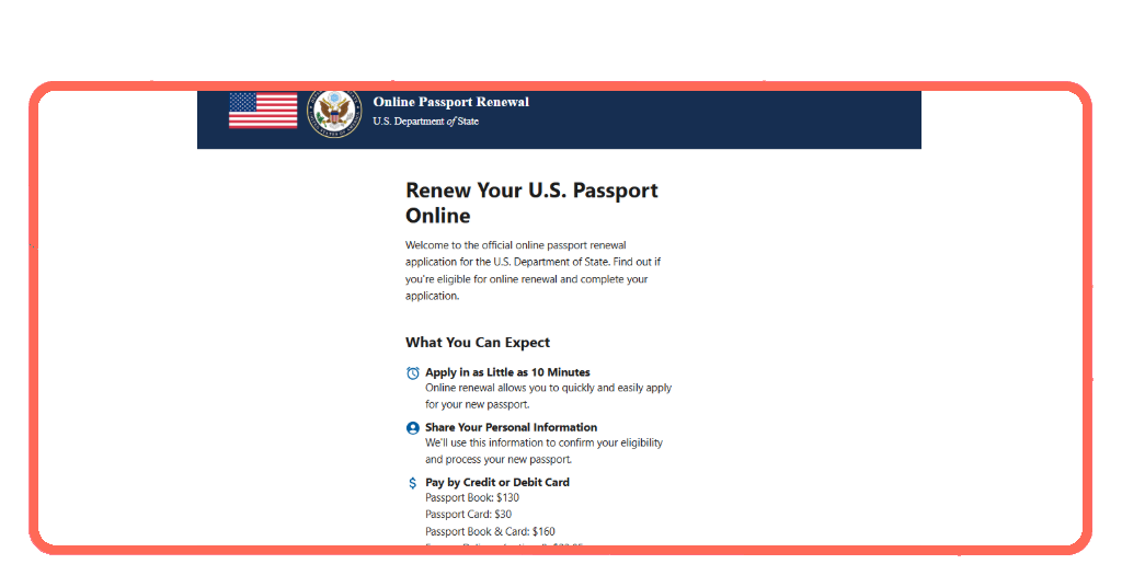Passport application submission process showing form completion