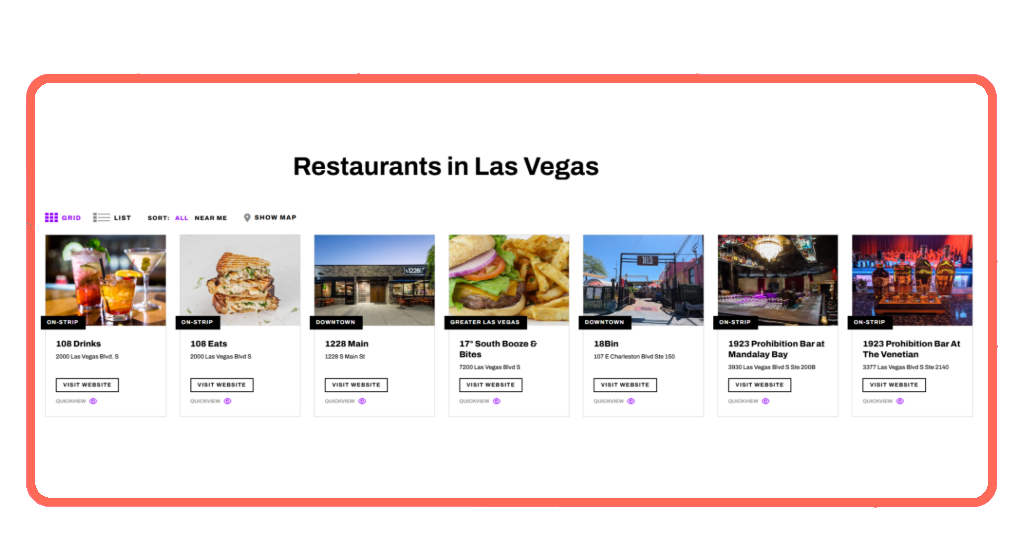 Step 4 - plan affordable meals in Las Vegas on a budget