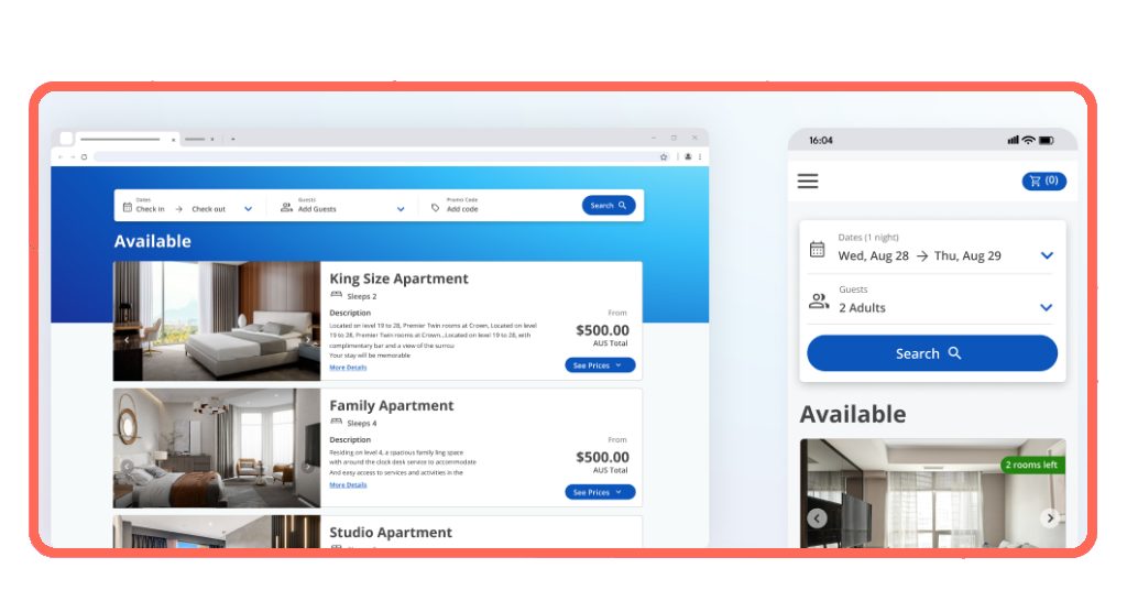 Senior traveler booking hotel room online with senior discount rates