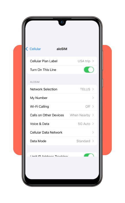 Step 5 - Activate travel eSIM upon arrival at your destination